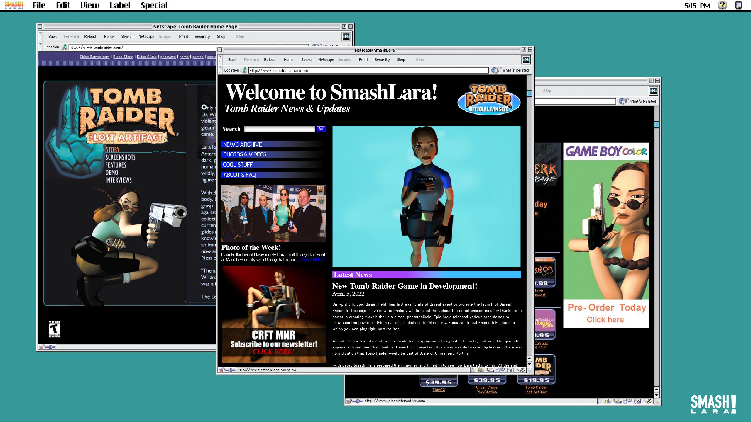 SmashLara website pages