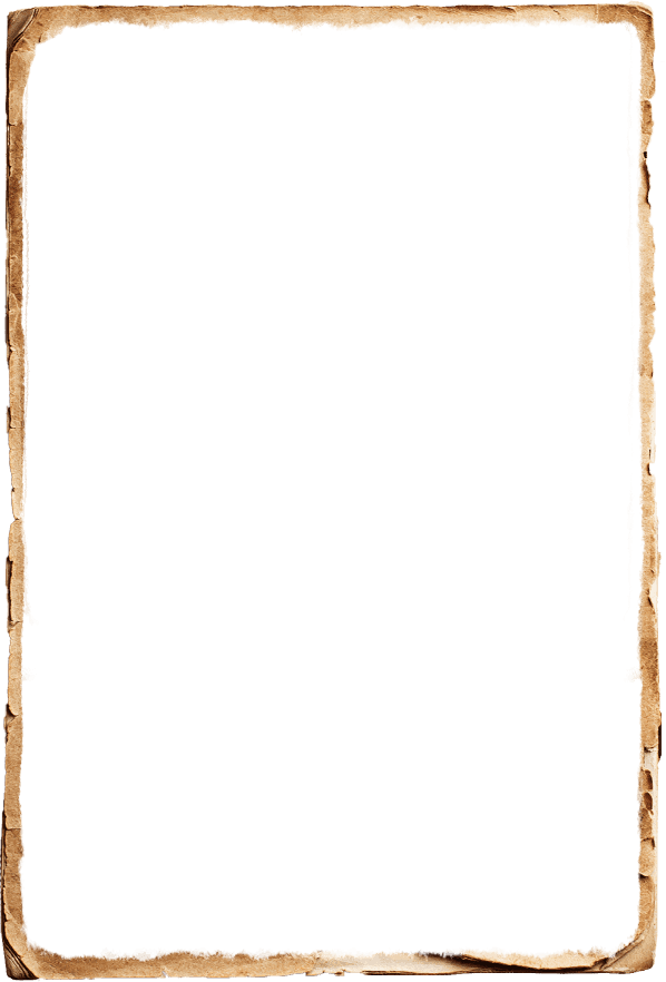 A paper frame around the image