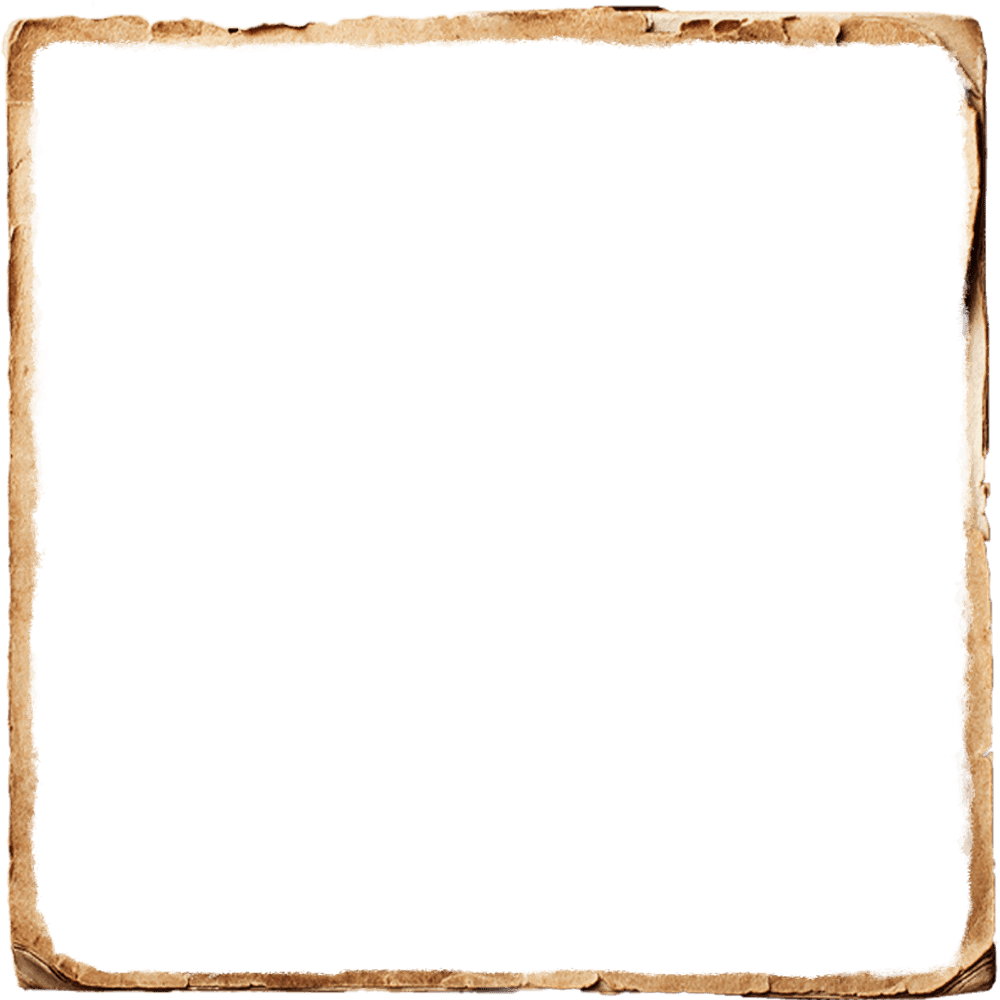 A paper frame around the image
