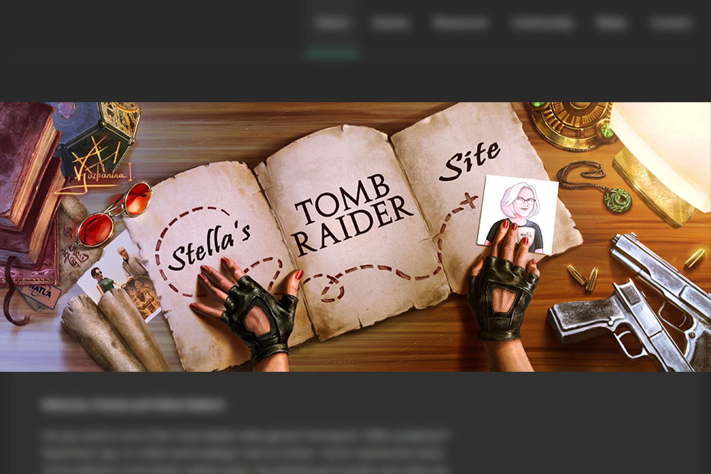 Stella's Website Header