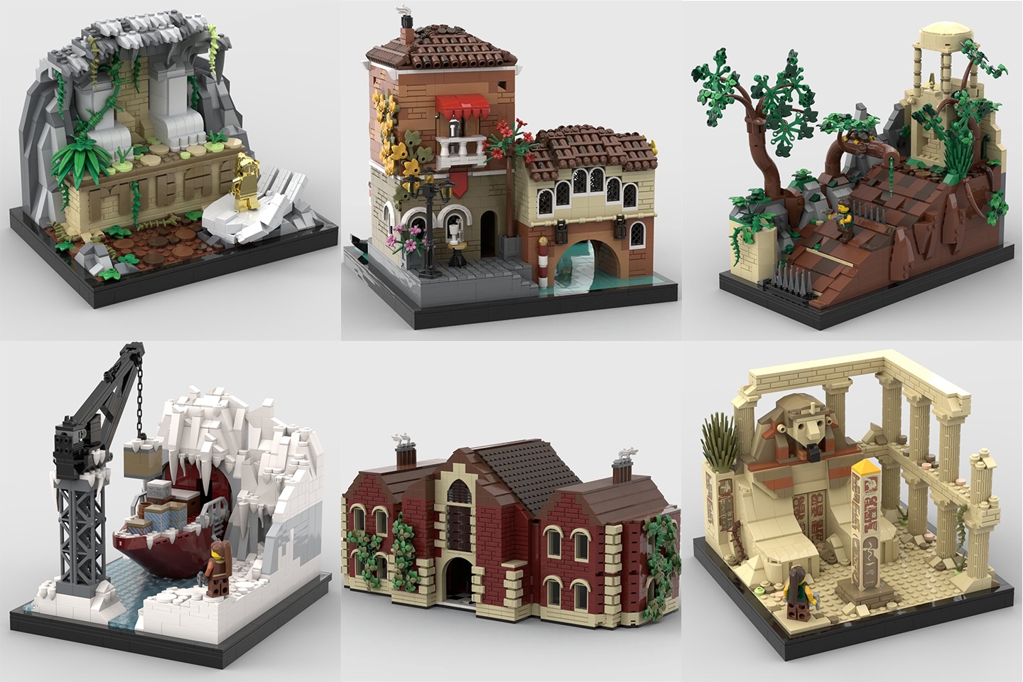 Stefano Ruffo’s Tomb Raider Brick creations