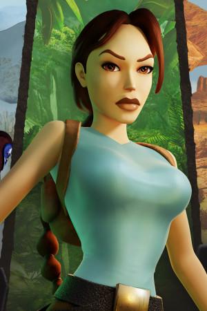 Lara Croft from Tomb Raider I, II, and III posed on the cover of the remastered editions. 