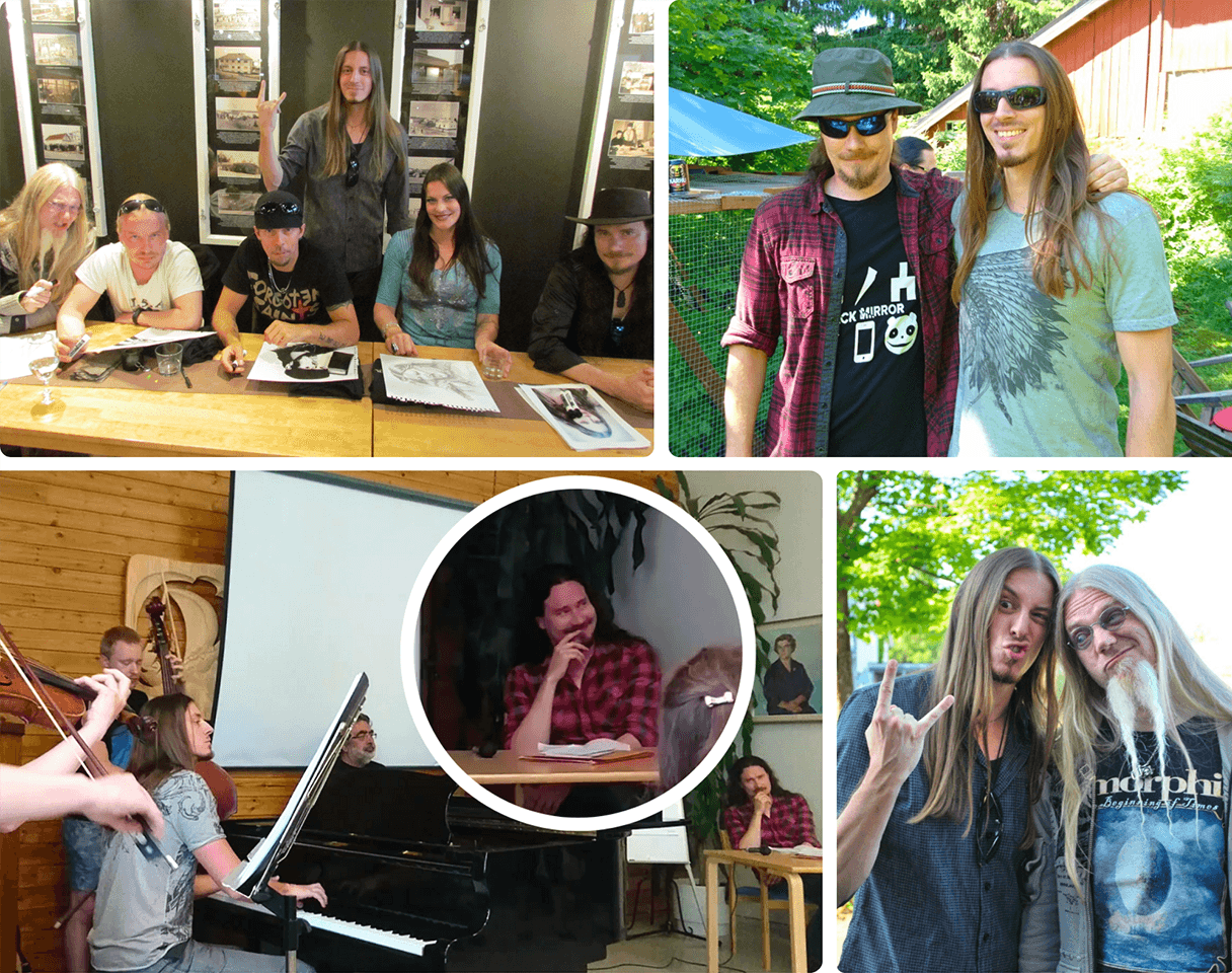 Dean Kopri with Nightwish