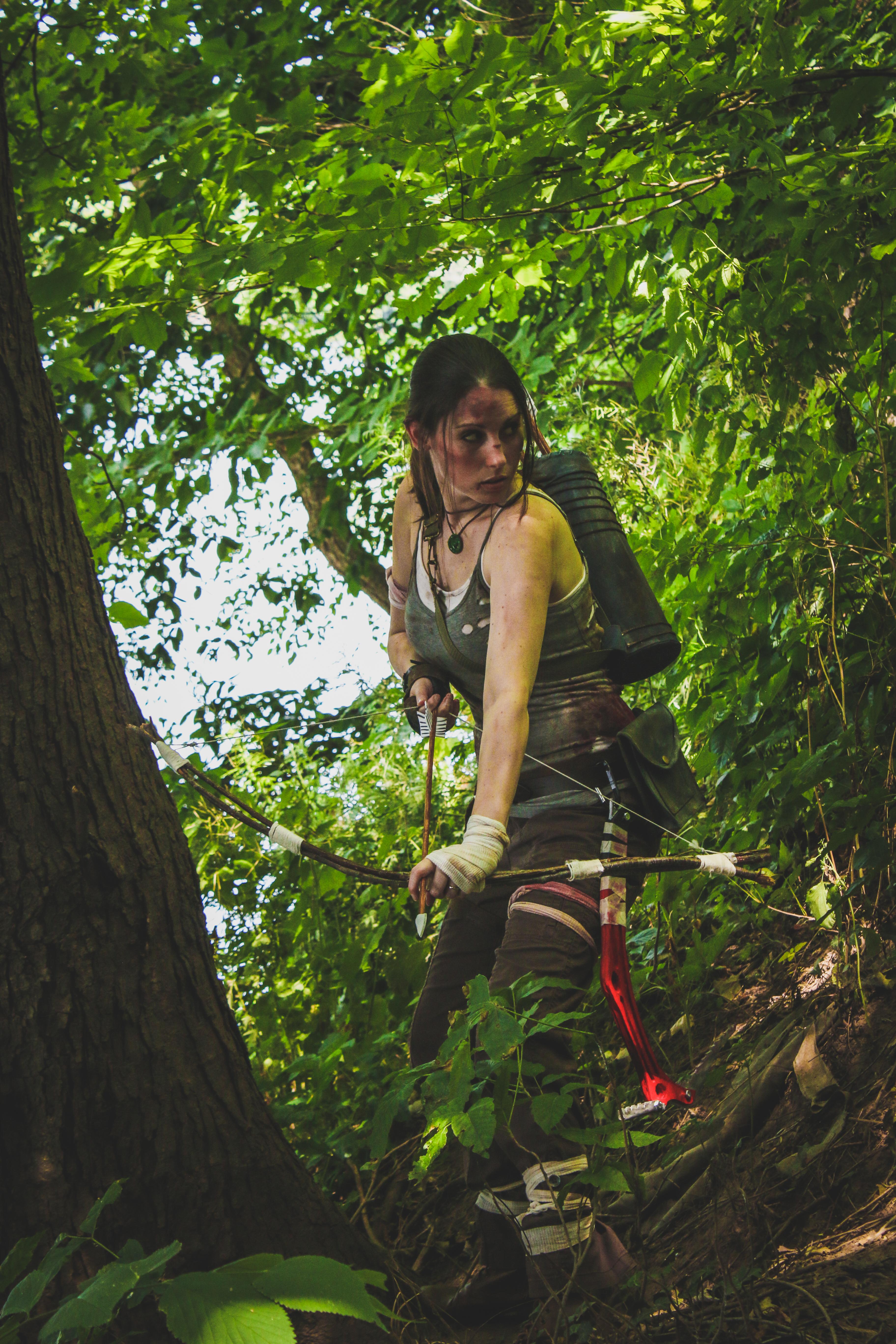 Cosplay of Survivor-era Lara Croft