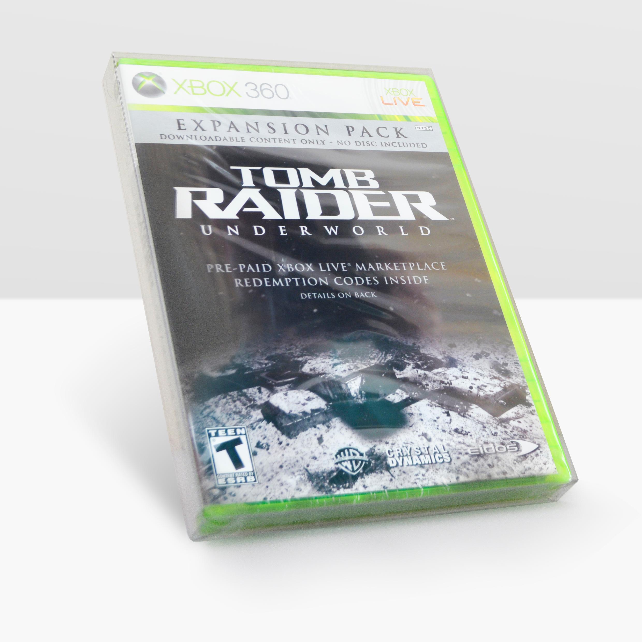 A photograph of the Tomb Raider: Underworld DLC in physical form.