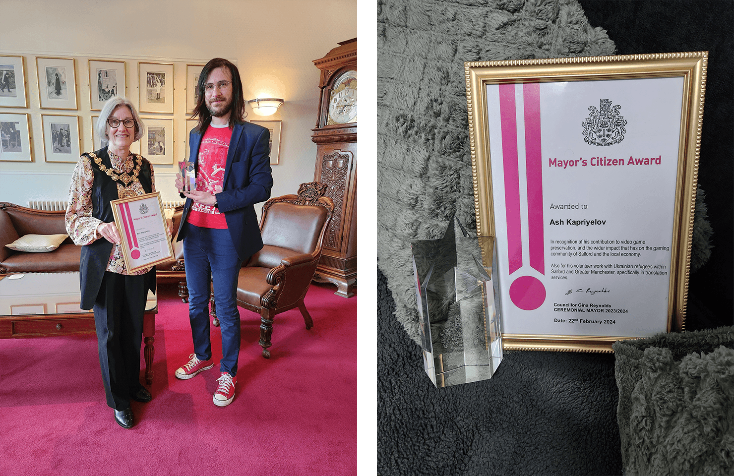 Mayor's Citizen award - Tomb of Ash