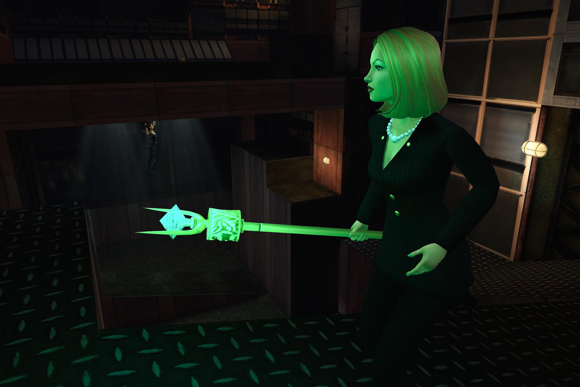 Lara chases after Sophia Leigh in London