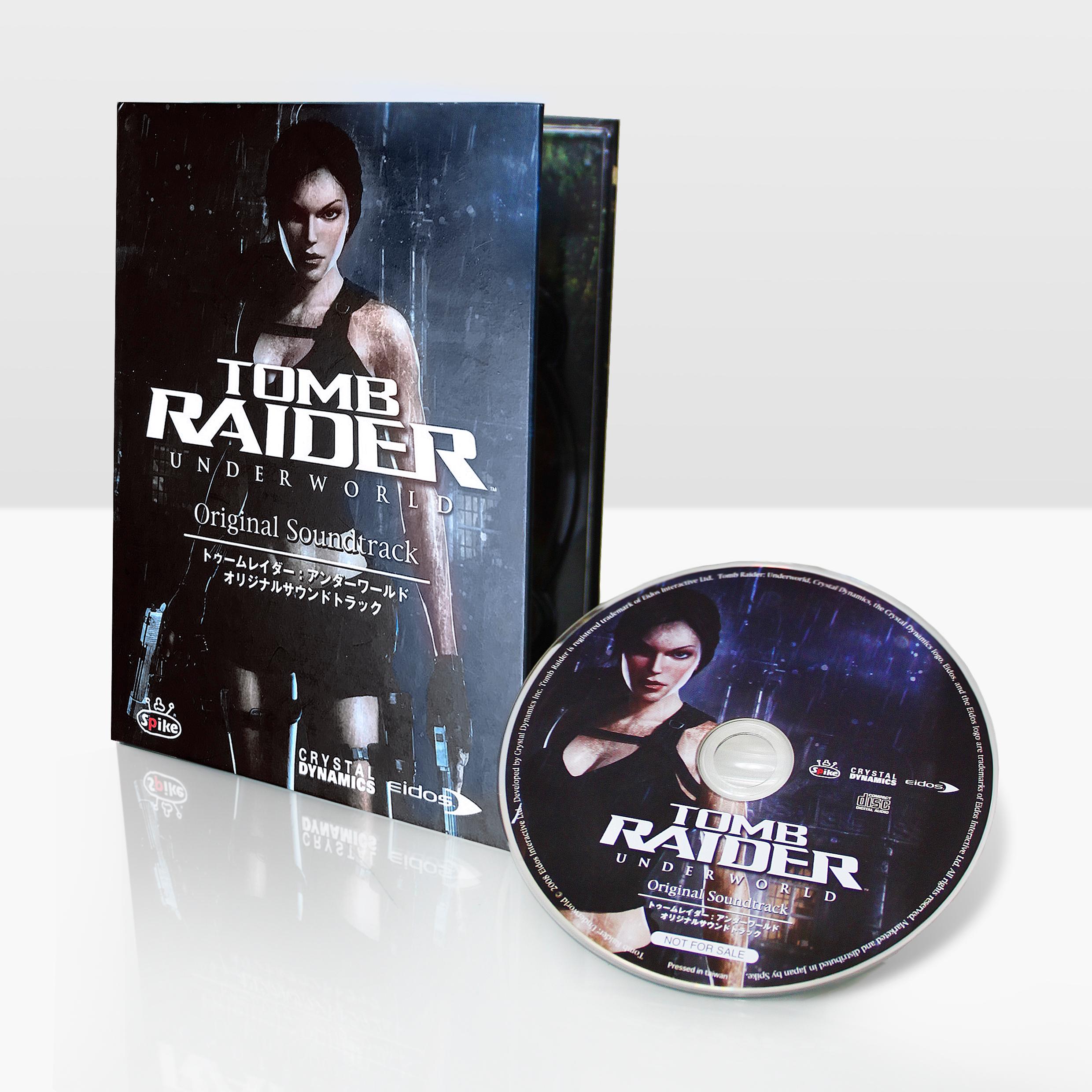 A photograph of the physical Tomb Raider: Underworld soundtrack from Japan.