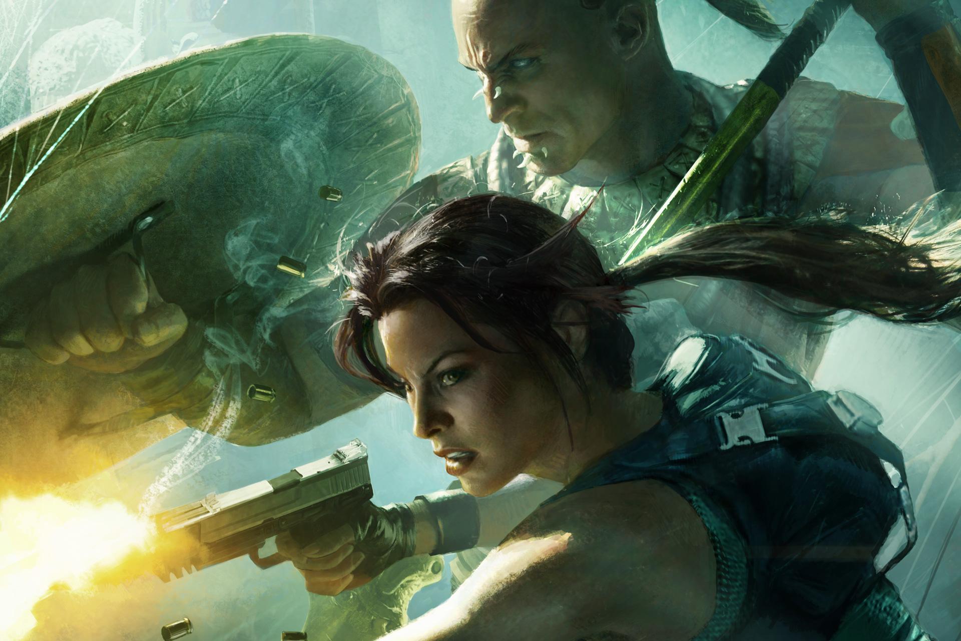 Lara Croft from the Guardian of Light.