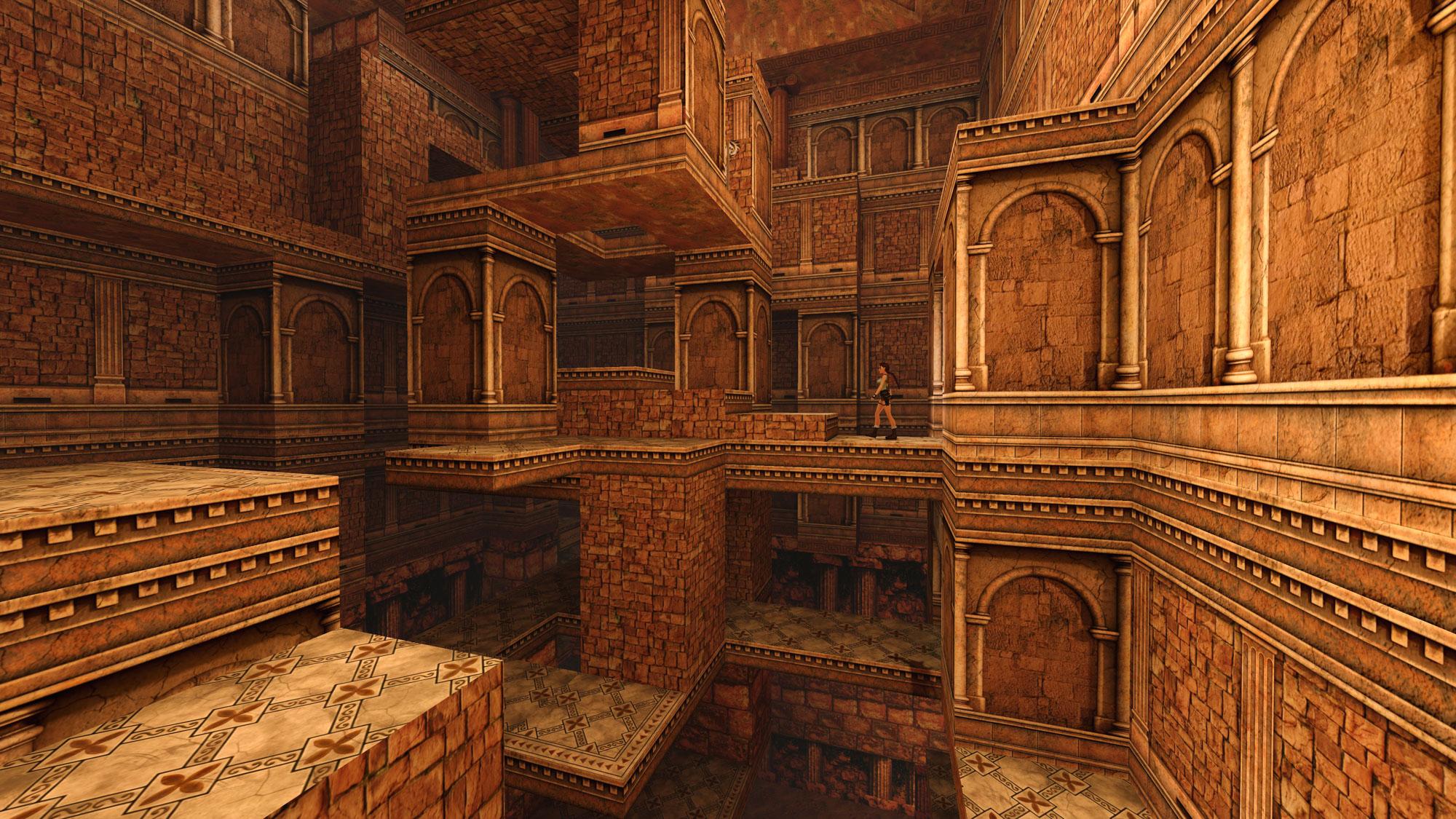 Lara in the central structure in St. Francis' Folly