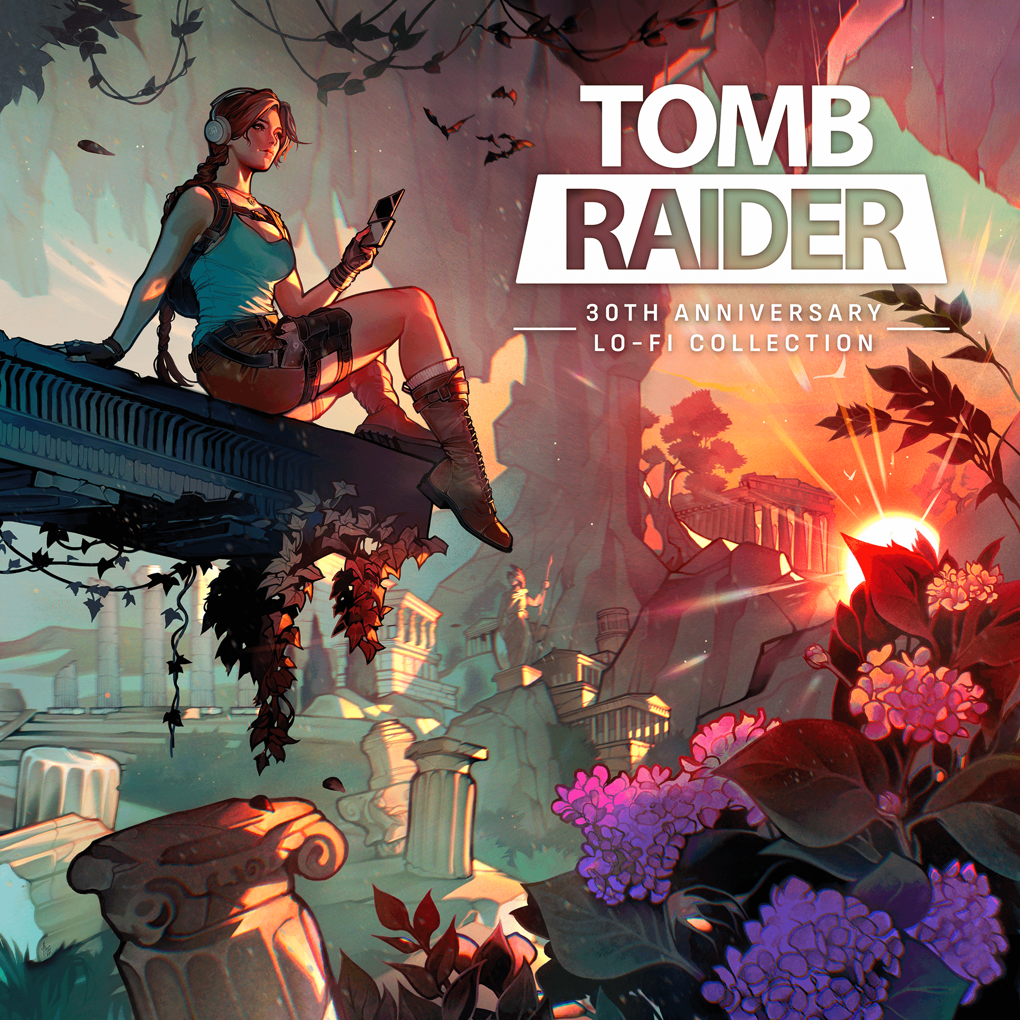 Tomb Raider 30th Anniversary Lo-Fi Collection Album Art by Tholia