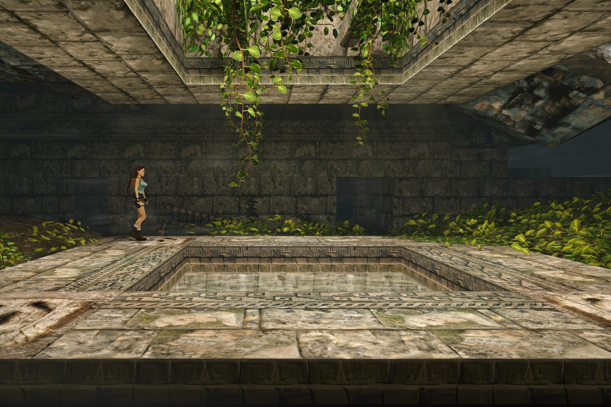 Location Vilcabamba, Peru. Lara exploring the lost ruins of the Lost Incan City of Vilcabamba.