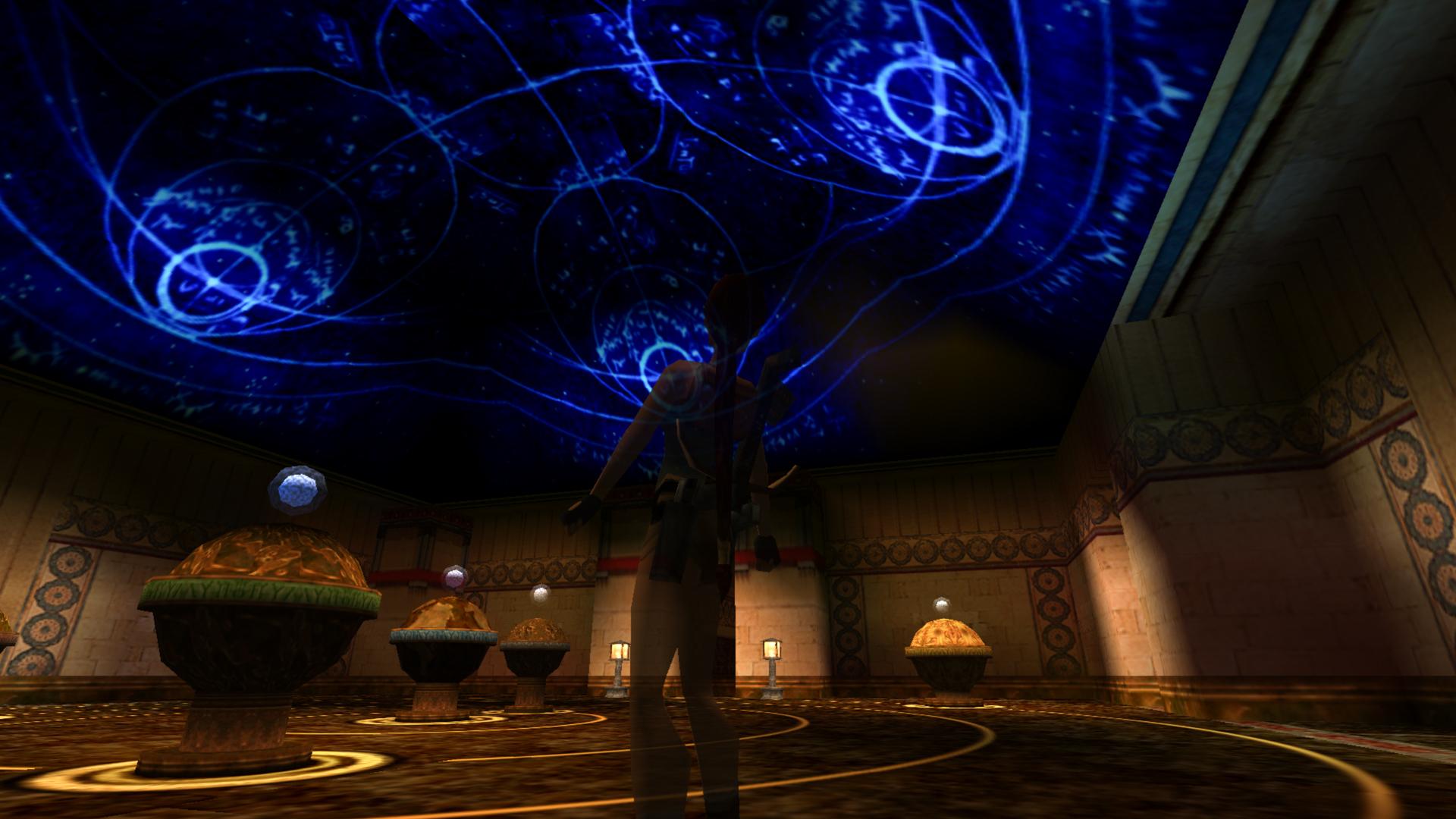 Screenshot of the Library of Alexandria from Tomb Raider IV.