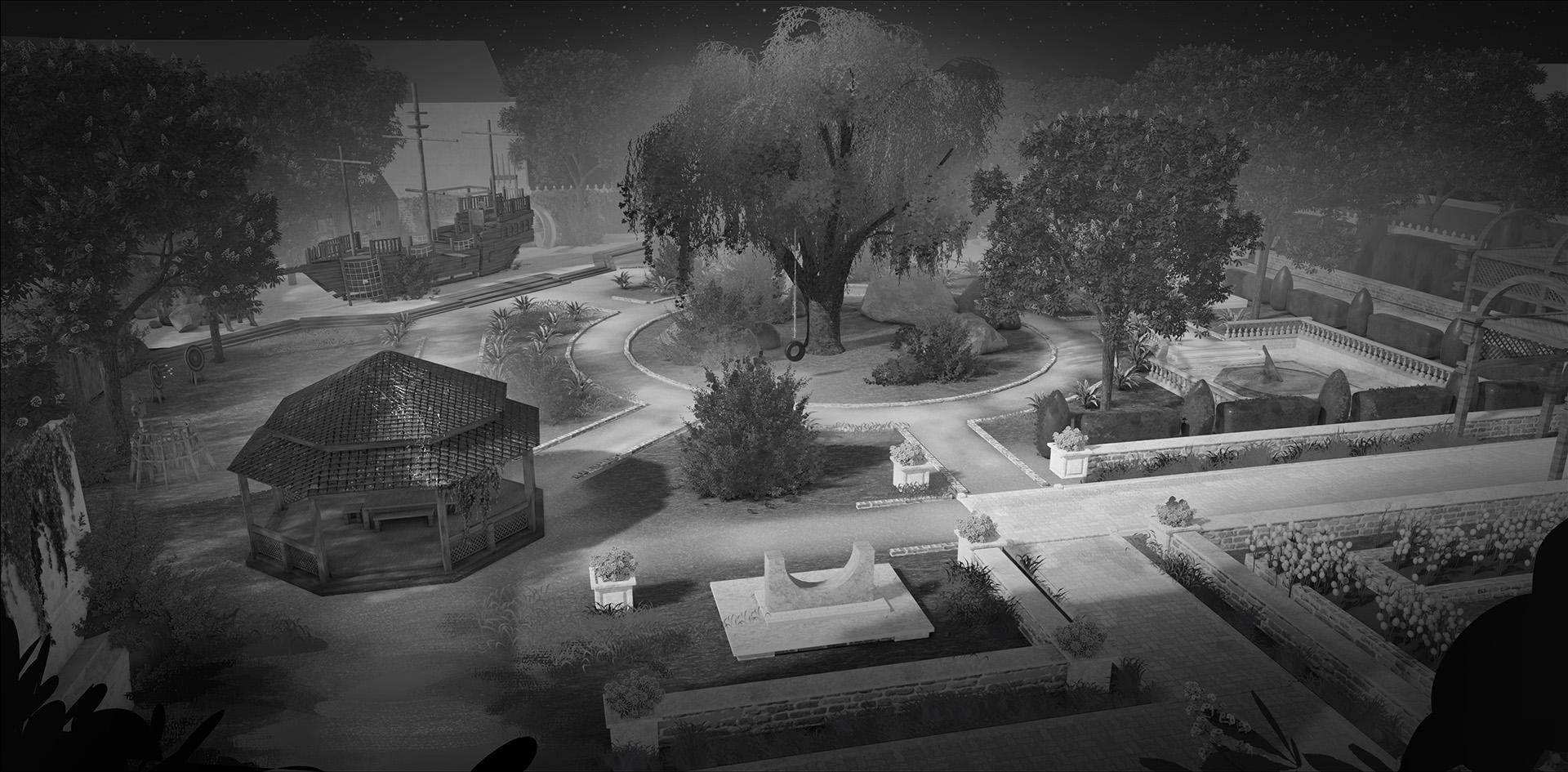 Croft_Manor_Backyard_BW