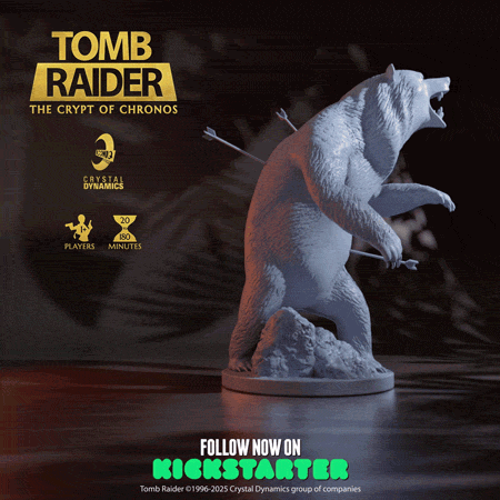 Tomb Raider Board Game mini bear
