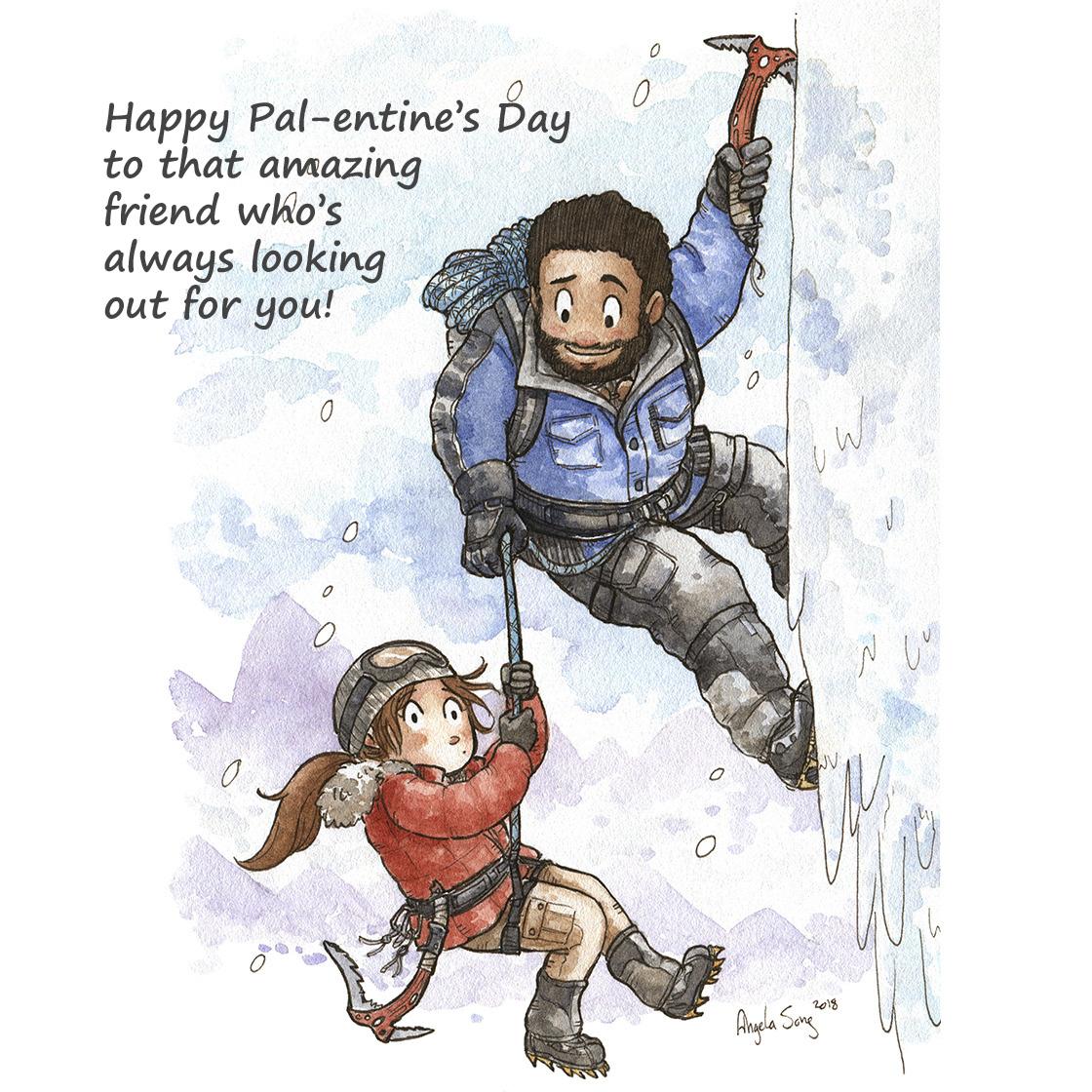 Jonah lending a helping hand for "Pal-entine's Day"