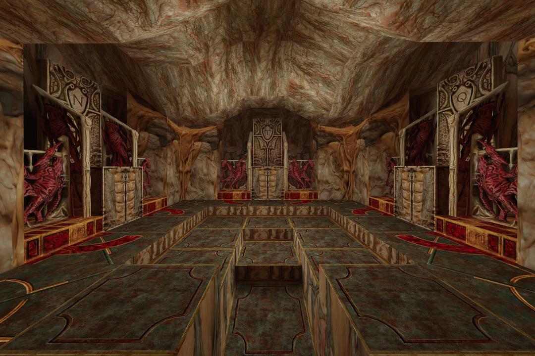 Natla, Tihocan and Qualopec throne room in Atlantis