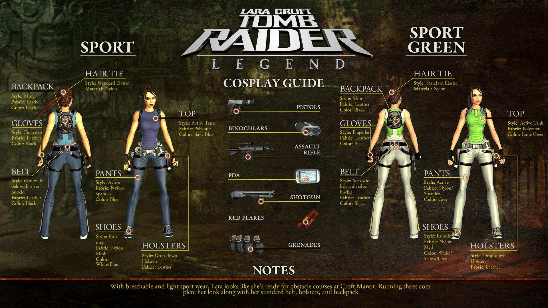 Tomb Raider: Legend - Sport