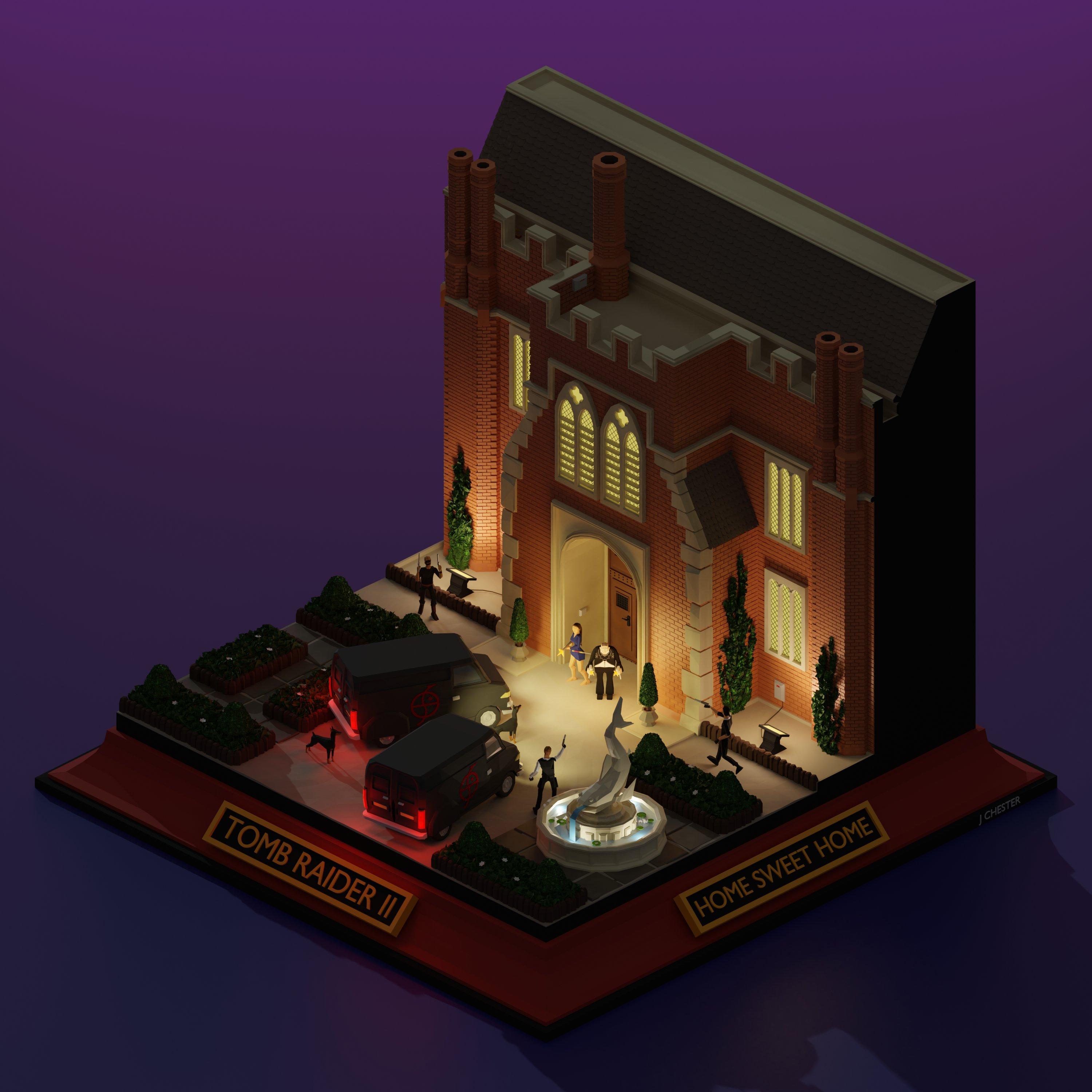 ‘Reimagined Low Poly diorama’ level series by Jason Chester - TR2 - Home Sweet Home