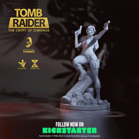 Tomb Raider Lara Croft Mini Figurine Iconiq Kickstarter 2025